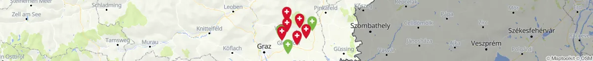 Map view for Pharmacies emergency services nearby Floing (Weiz, Steiermark)